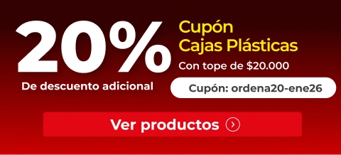 Cupón Cajas Plasticas